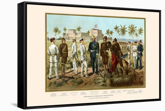 German East Africa Colonial Troops-G. Arnold-Framed Stretched Canvas