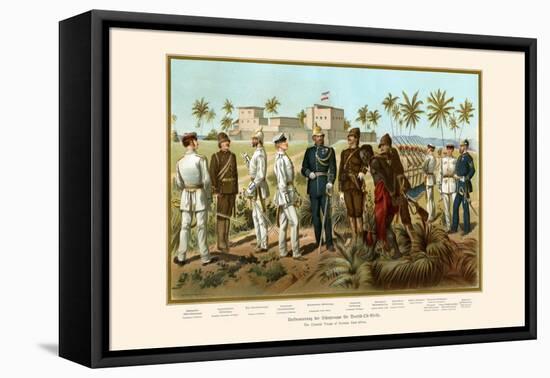 German East Africa Colonial Troops-G. Arnold-Framed Stretched Canvas