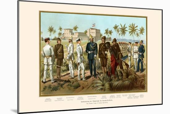 German East Africa Colonial Troops-G. Arnold-Mounted Art Print