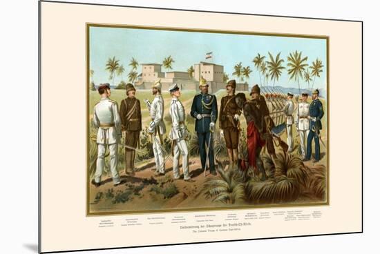 German East Africa Colonial Troops-G. Arnold-Mounted Premium Giclee Print