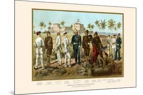 German East Africa Colonial Troops-G. Arnold-Mounted Premium Giclee Print