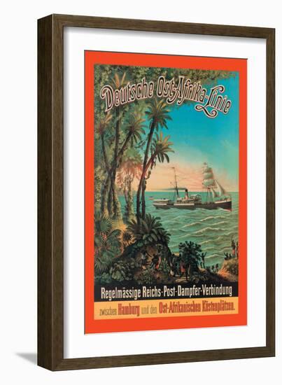 German-East Africa Post Office Steamer Connection-null-Framed Art Print