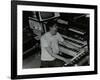 German Electronic Musician Klaus Schulze at the Forum Theatre, Hatfield, Hertfordshire, 1983-Denis Williams-Framed Photographic Print