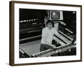 German Electronic Musician Klaus Schulze at the Forum Theatre, Hatfield, Hertfordshire, 1983-Denis Williams-Framed Photographic Print