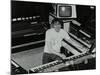 German Electronic Musician Klaus Schulze at the Forum Theatre, Hatfield, Hertfordshire, 1983-Denis Williams-Mounted Photographic Print