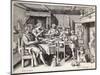German Family at Table-Crispin De Passe-Mounted Art Print