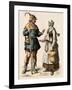 German Farmer and His Wife, 1500s-null-Framed Giclee Print