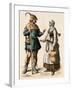 German Farmer and His Wife, 1500s-null-Framed Giclee Print