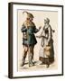 German Farmer and His Wife, 1500s-null-Framed Giclee Print