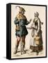 German Farmer and His Wife, 1500s-null-Framed Stretched Canvas