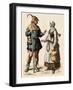 German Farmer and His Wife, 1500s-null-Framed Giclee Print