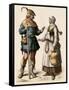German Farmer and His Wife, 1500s-null-Framed Stretched Canvas