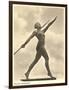 German Female Athlete, with Javelin-null-Framed Art Print