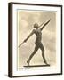 German Female Athlete, with Javelin-null-Framed Art Print