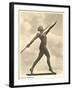 German Female Athlete, with Javelin-null-Framed Art Print