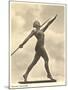 German Female Athlete, with Javelin-null-Mounted Art Print