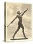 German Female Athlete, with Javelin-null-Stretched Canvas