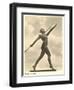 German Female Athlete, with Javelin-null-Framed Art Print