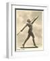 German Female Athlete, with Javelin-null-Framed Art Print