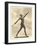 German Female Athlete, with Javelin-null-Framed Art Print