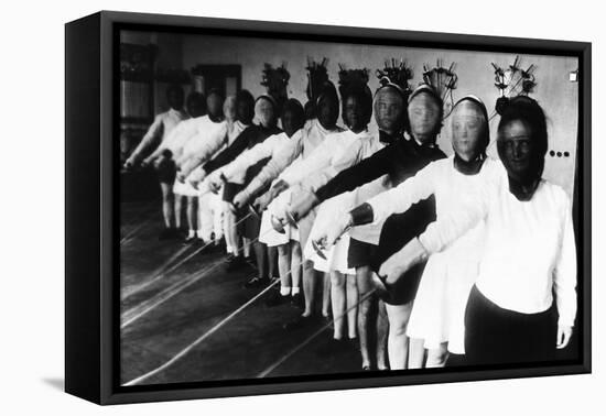 German Fencing Academy, 1925-null-Framed Stretched Canvas