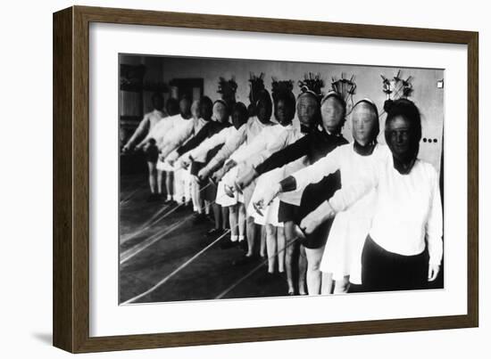 German Fencing Academy, 1925-null-Framed Photographic Print