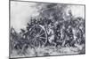 German Field Guns in Action During World War I - a Masked Battery-null-Mounted Giclee Print