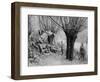 German Field Telephone Station, Aisne, France, World War I, 1915-null-Framed Giclee Print