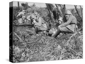 German Field Telephonist, Somme, France, World War I, 1916-null-Stretched Canvas