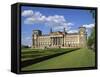 German Flag Flies in Front of the Reichstag in Berlin, Germany, Europe-Scholey Peter-Framed Stretched Canvas