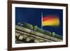 German Flag Flying from the Reichstag-Jon Hicks-Framed Photographic Print