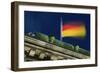 German Flag Flying from the Reichstag-Jon Hicks-Framed Photographic Print