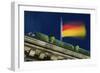 German Flag Flying from the Reichstag-Jon Hicks-Framed Photographic Print