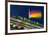 German Flag Flying from the Reichstag-Jon Hicks-Framed Photographic Print