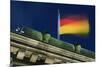 German Flag Flying from the Reichstag-Jon Hicks-Mounted Photographic Print