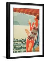 German Flapper in Bathing Suit-null-Framed Art Print
