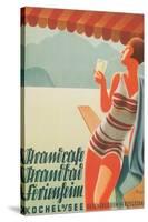 German Flapper in Bathing Suit-null-Stretched Canvas