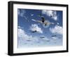 German Focke-Wulf 190 Fighter Aircraft Attack British Lancaster Bombers-Stocktrek Images-Framed Photographic Print