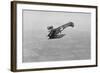 German Fokker Airplane Loops in Stunt-null-Framed Art Print