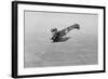 German Fokker Airplane Loops in Stunt-null-Framed Art Print