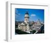 German French Cathedral Berlin-null-Framed Art Print