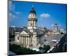 German French Cathedral Berlin-null-Mounted Art Print