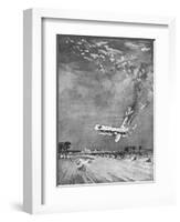 German Gotha Plane Brought Down over Thanet, WW1-null-Framed Art Print