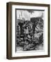 German Gun Crew Surrender to a Tank at Messines, WW1-Ernest Prater-Framed Art Print