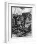 German Gun Crew Surrender to a Tank at Messines, WW1-Ernest Prater-Framed Art Print