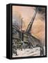 German Guns, Leningrad-Achille Beltrame-Framed Stretched Canvas