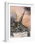 German Guns, Leningrad-Achille Beltrame-Framed Art Print