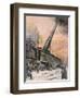 German Guns, Leningrad-Achille Beltrame-Framed Art Print