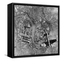 German Heinkel 111 Bomber over London-null-Framed Stretched Canvas