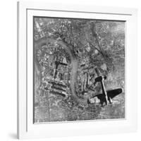 German Heinkel 111 Bomber over London-null-Framed Photo